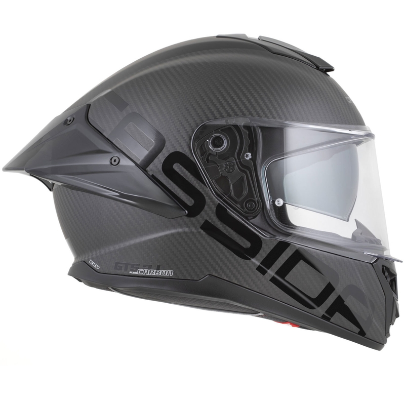 Cassida Integral GTS 2.1 Plus Carbon integraal motorhelm mat carbon-zwart-wit