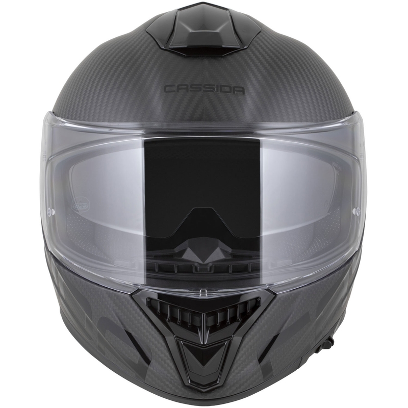 Cassida Integral GTS 2.1 Plus Carbon integraal motorhelm mat carbon-zwart-wit