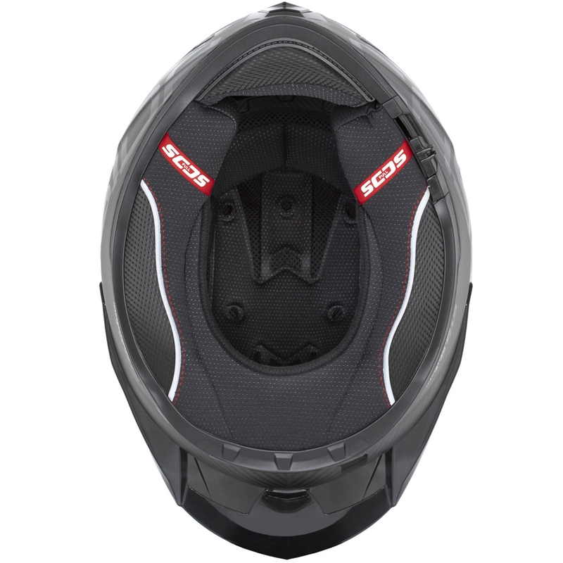 Cassida Integral GTS 2.1 Plus Carbon integraal motorhelm mat carbon-zwart-wit