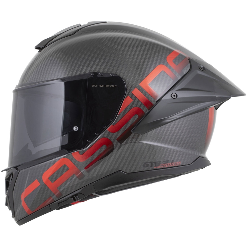 Cassida Integral GTS 2.1 Plus Carbon integraal motorhelm mat carbon-rood