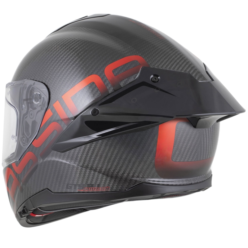 Cassida Integral GTS 2.1 Plus Carbon integraal motorhelm mat carbon-rood