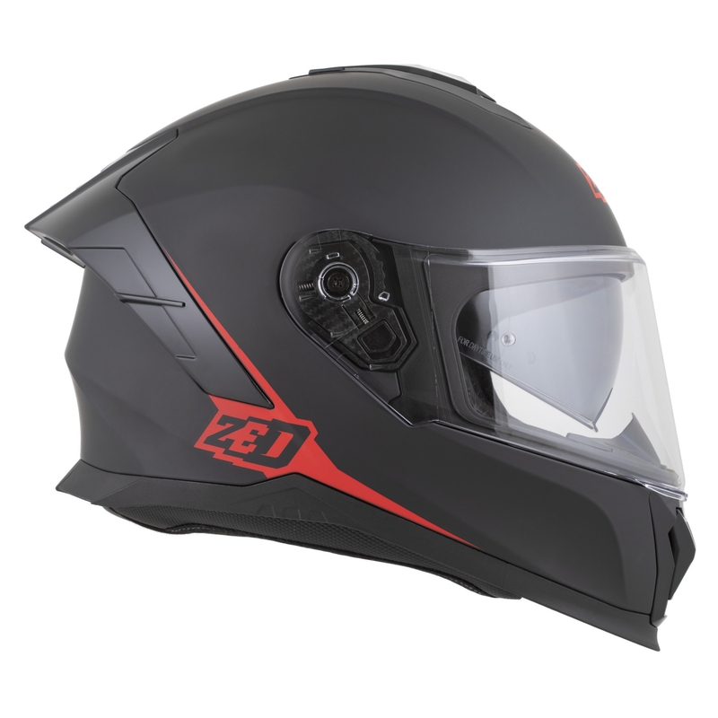 Integraal motorhelm ZED K40 mat zwart-rood
