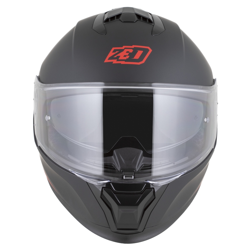 Integraal motorhelm ZED K40 mat zwart-rood
