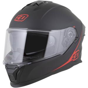 Integraal motorhelm ZED K40 mat zwart-rood