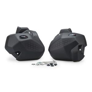 Ochranné kryty motoru PUIG černý včetně 2 olejových zátek