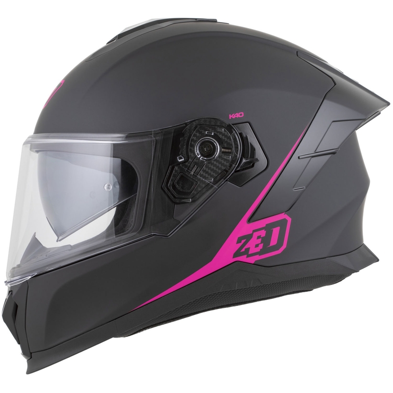 Integraal motorhelm ZED K40 mat zwart-roze