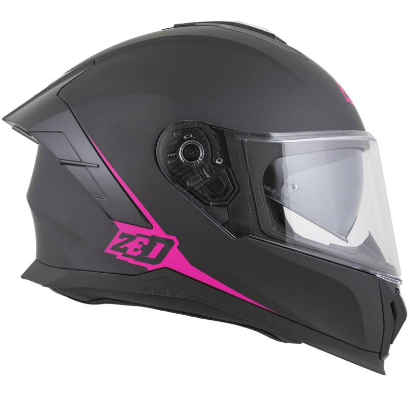 Integraal motorhelm ZED K40 mat zwart-roze