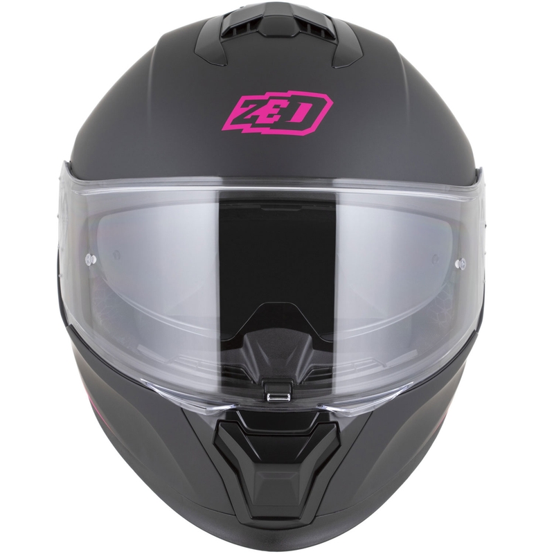 Integraal motorhelm ZED K40 mat zwart-roze