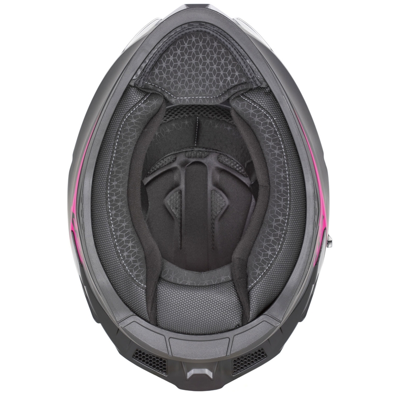 Integraal motorhelm ZED K40 mat zwart-roze