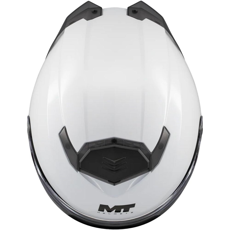 Flip-up motorhelm MT Atom 2 SV Pure A0 wit