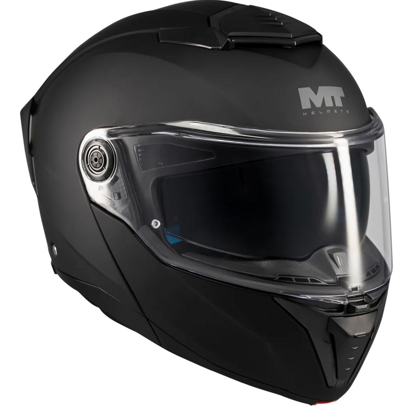 Opklapbare motorhelm MT Atom 2 SV Pure A1 matzwart