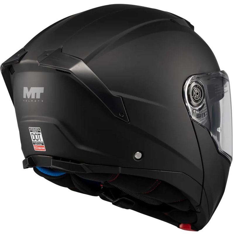Opklapbare motorhelm MT Atom 2 SV Pure A1 matzwart