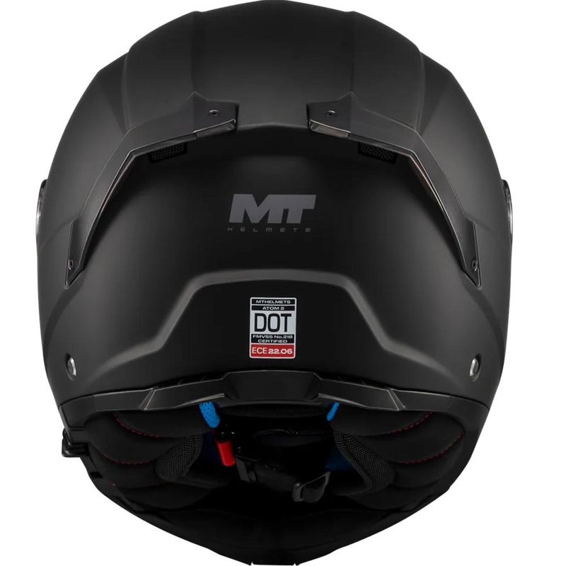 Opklapbare motorhelm MT Atom 2 SV Pure A1 matzwart