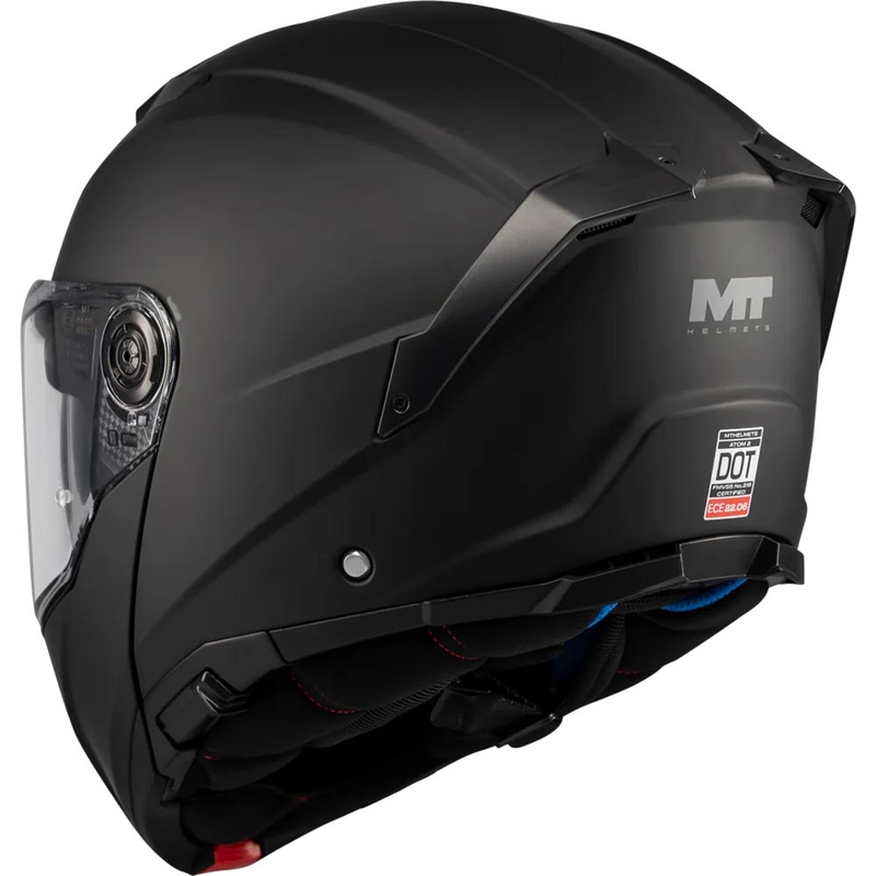 Opklapbare motorhelm MT Atom 2 SV Pure A1 matzwart