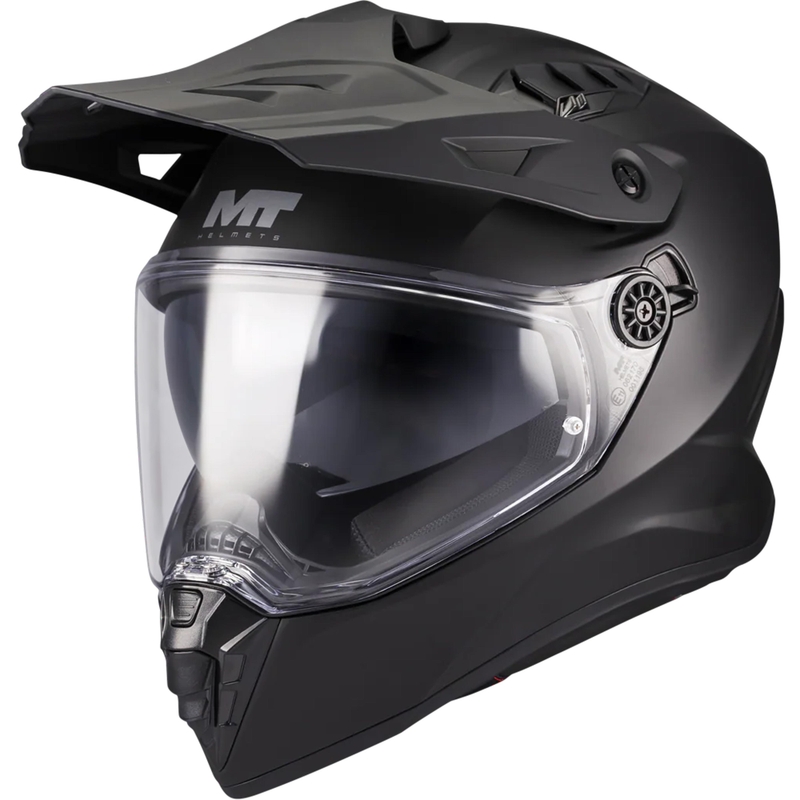 Enduro motorhelm MT Track SV Pure A1 mat zwart