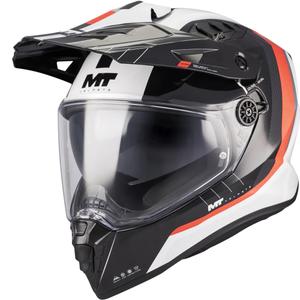 Enduro motorhelm MT Track SV Nomad A15 wit-zwart-rood