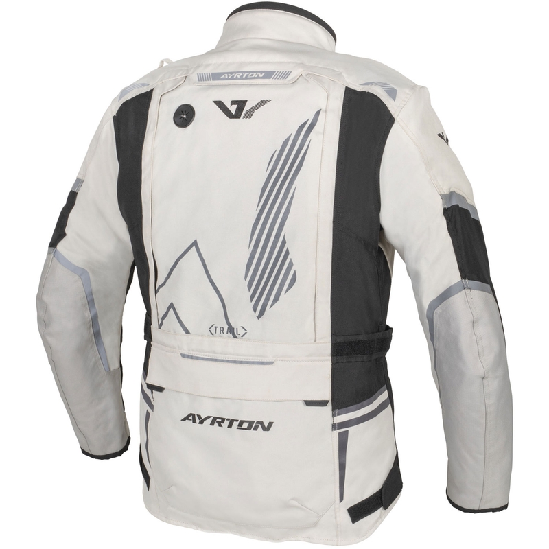 Ayrton Trail motorjack wit-zwart-grijs