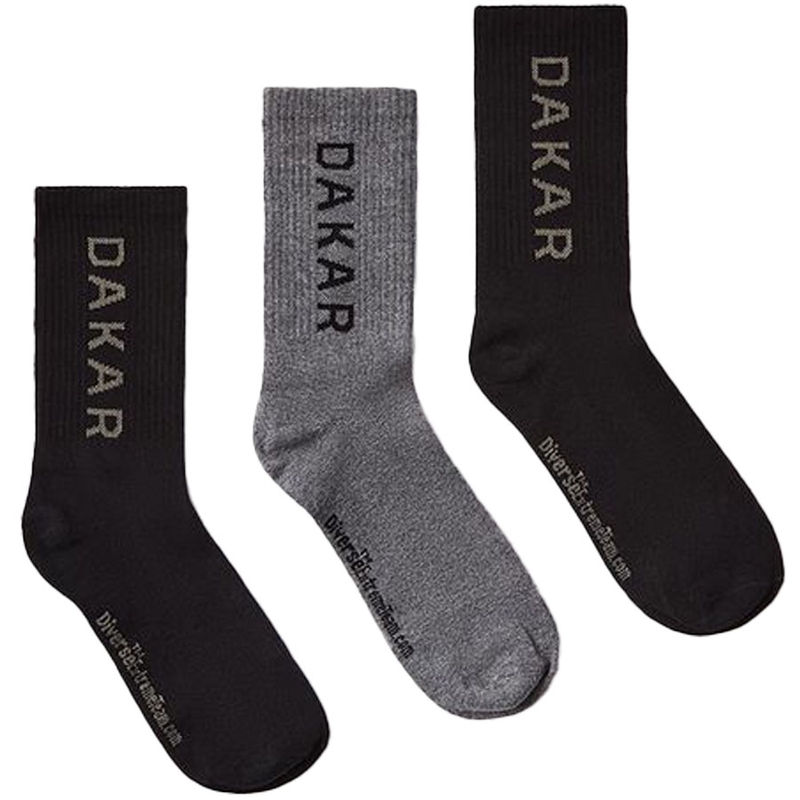 Dakar Athlan sokkenset zwart-grijs