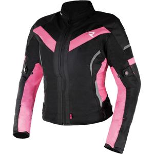 Dames motorjack Street Racer Betty II Air zwart-roze