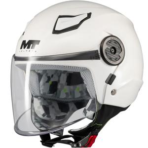 Kinder open motorhelm MT Lite Pure A0 wit