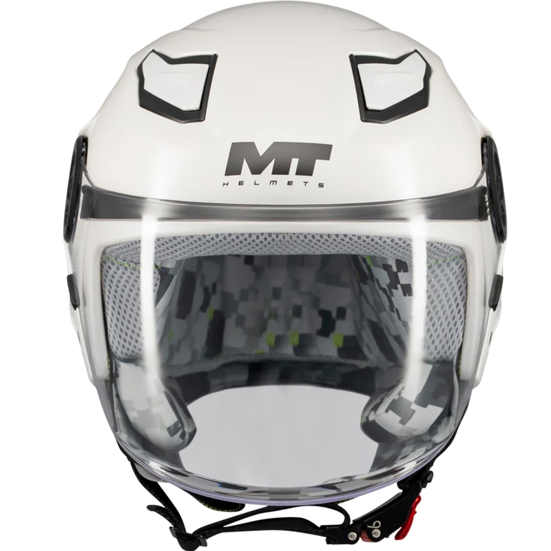 Kinder open motorhelm MT Lite Pure A0 wit