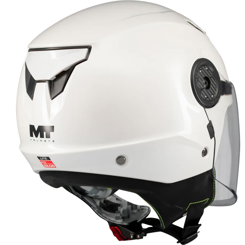 Kinder open motorhelm MT Lite Pure A0 wit