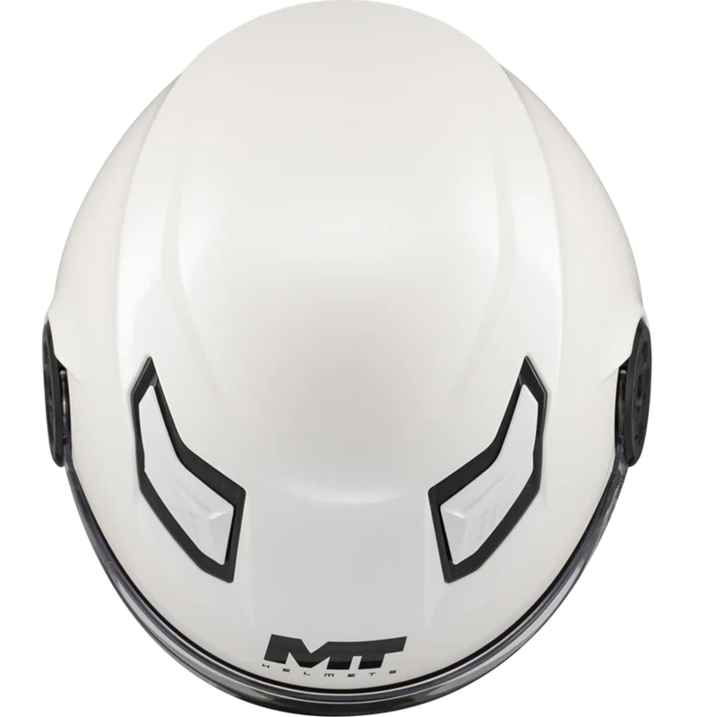 Kinder open motorhelm MT Lite Pure A0 wit