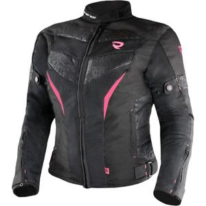 Motorjack voor dames Street Racer Rose Air zwart met roze
