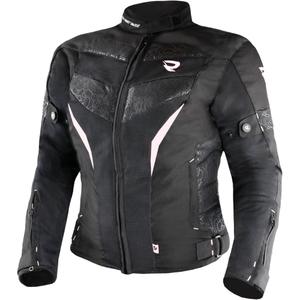 Motorjack voor dames Street Racer Rose Air zwart-wit