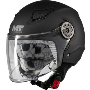 Kinder open motorhelm MT Lite Pure A1 matzwart