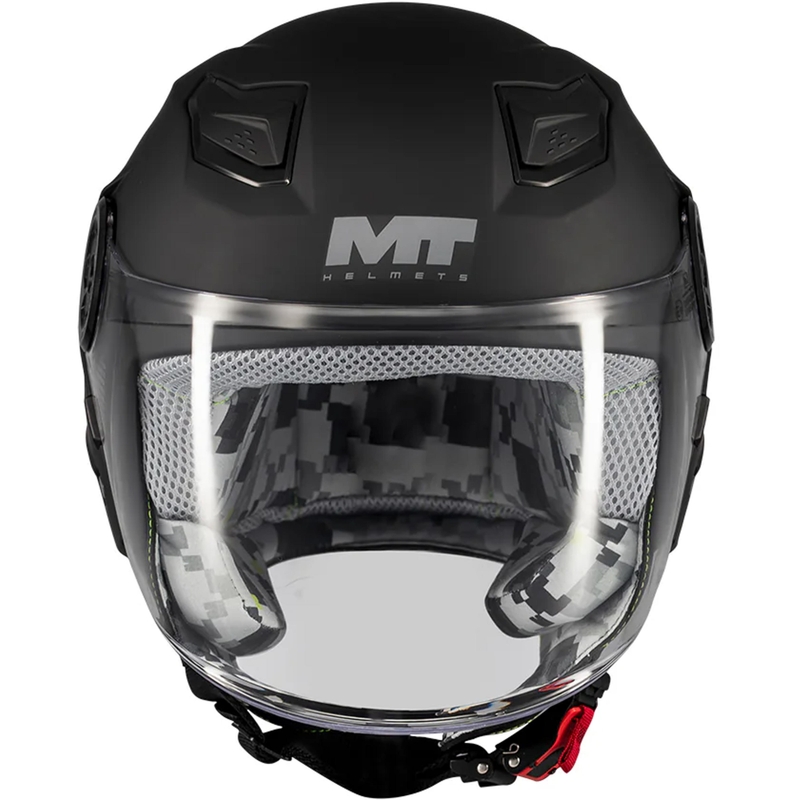 Kinder open motorhelm MT Lite Pure A1 matzwart