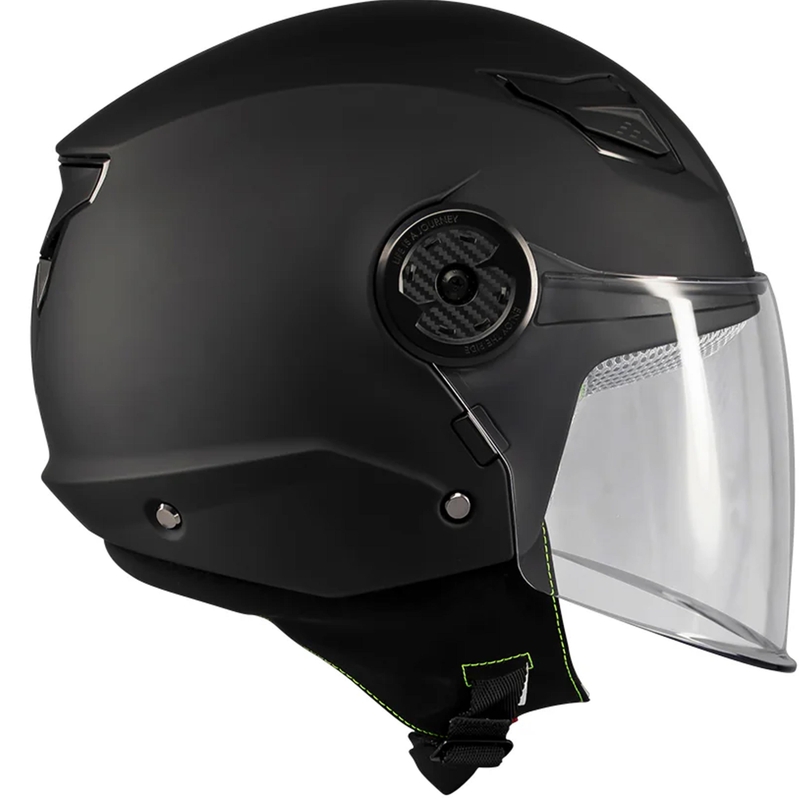 Kinder open motorhelm MT Lite Pure A1 matzwart