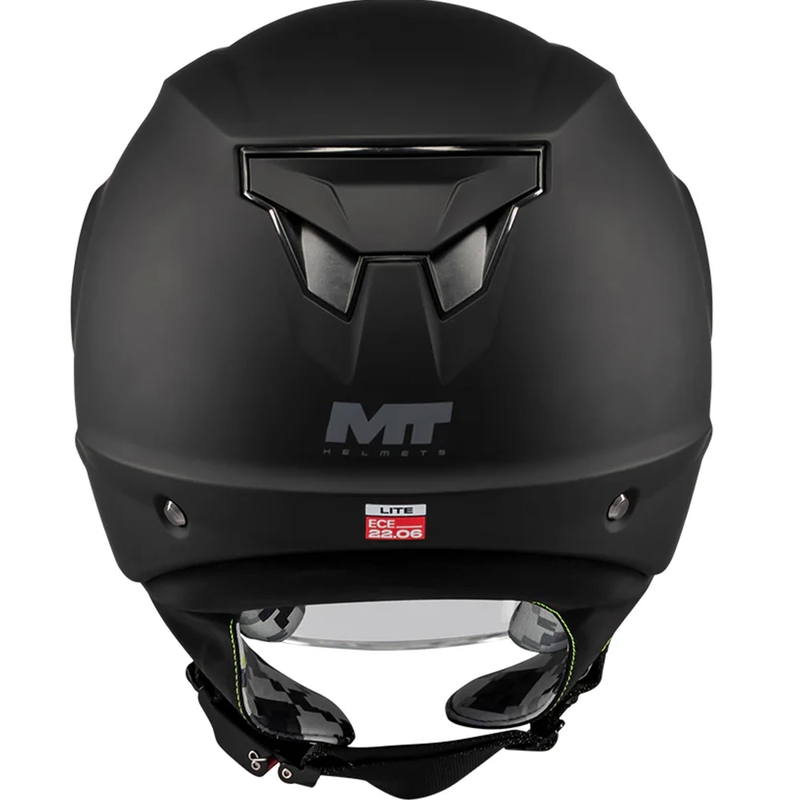 Kinder open motorhelm MT Lite Pure A1 matzwart