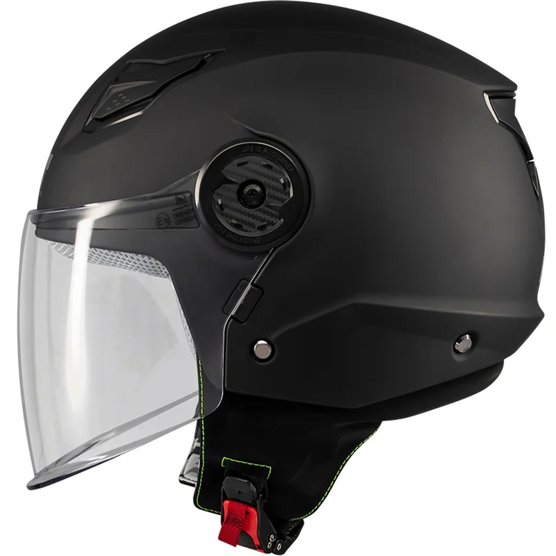 Kinder open motorhelm MT Lite Pure A1 matzwart