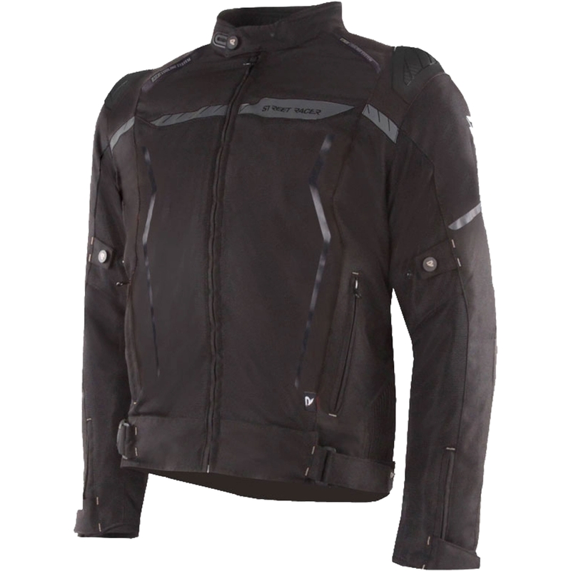 Street Racer Flex EVO motorjas zwart