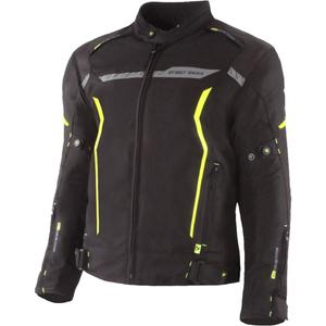 Street Racer Flex zwart-fluo gele motorjas