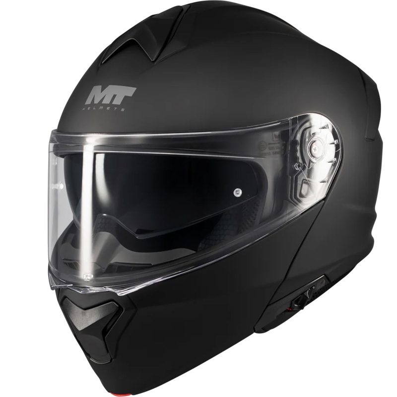 Opklapbare motorhelm MT Genesis SV Pure A1 matzwart