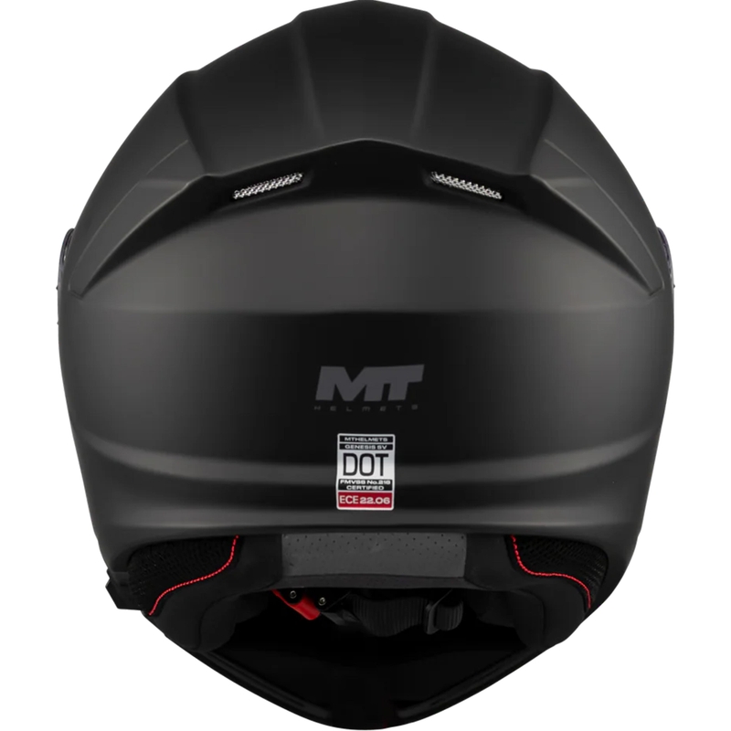 Opklapbare motorhelm MT Genesis SV Pure A1 matzwart