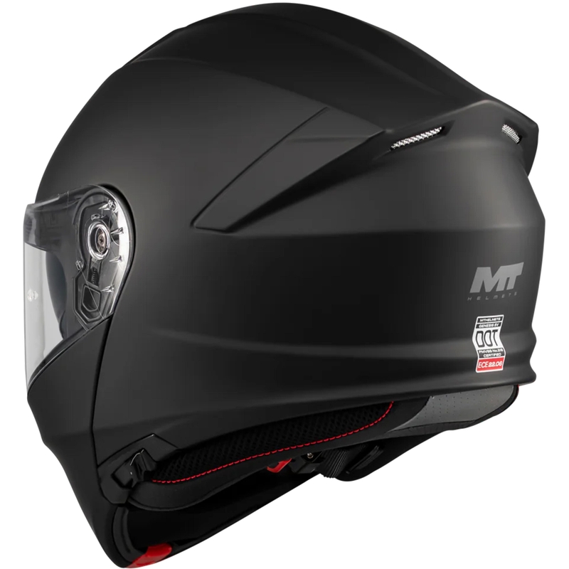 Opklapbare motorhelm MT Genesis SV Pure A1 matzwart