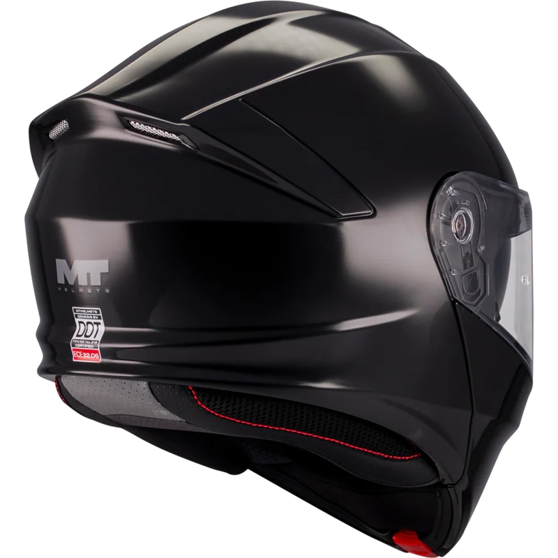 Opklapbare motorhelm MT Genesis SV Pure A1 zwart