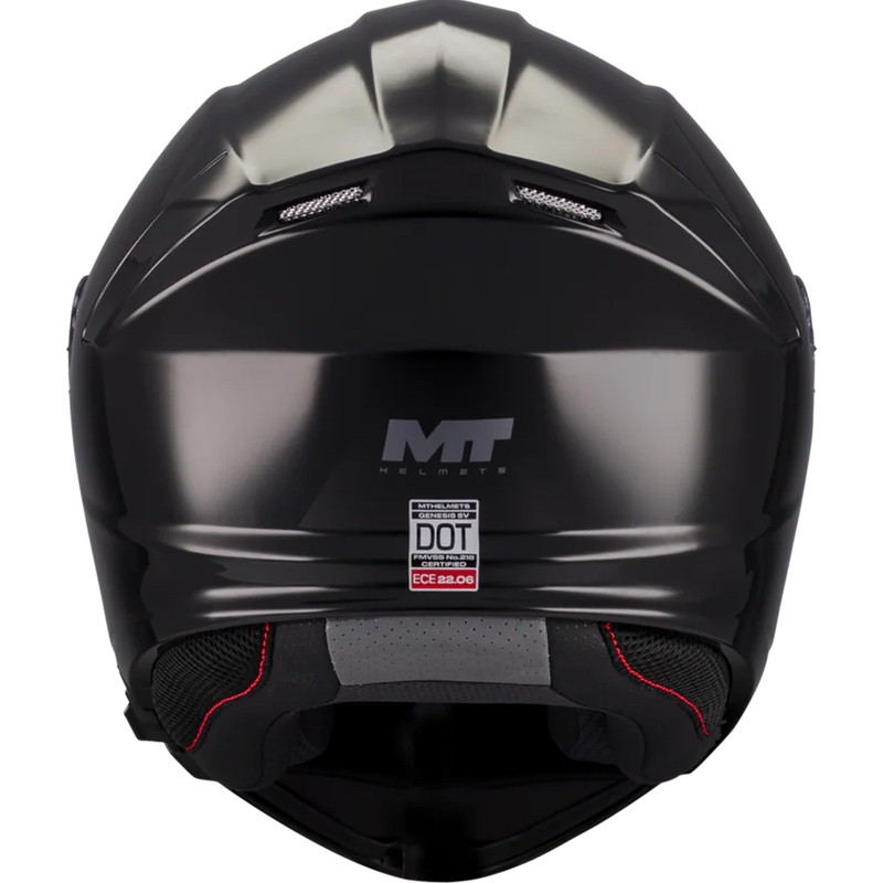 Opklapbare motorhelm MT Genesis SV Pure A1 zwart