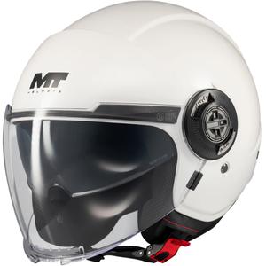 Open motorhelm MT Viale SV S Pure A0 wit