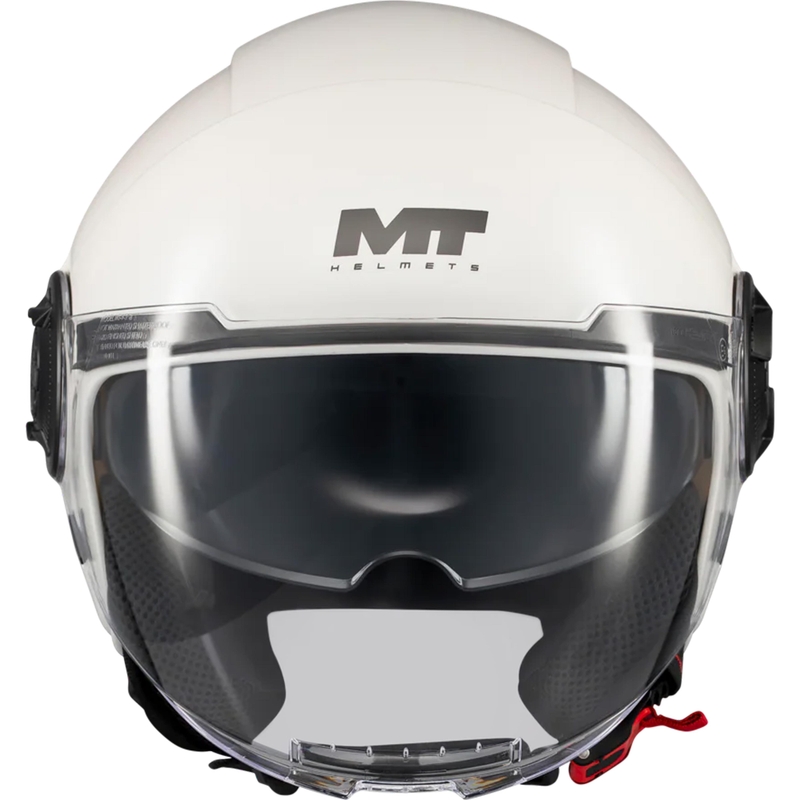 Open motorhelm MT Viale SV S Pure A0 wit