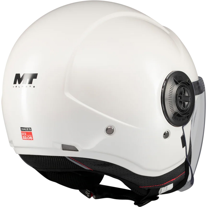 Open motorhelm MT Viale SV S Pure A0 wit