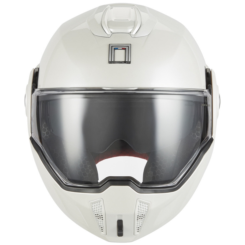Opklapbare motorhelm NOX PREMIUM Spinner wit
