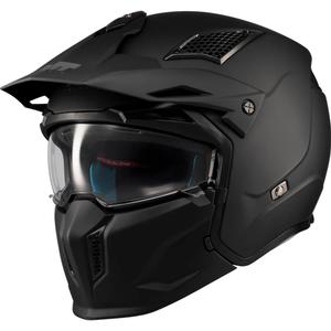 Modulaire motorhelm MT Streetfighter SV S Pure A1 matzwart