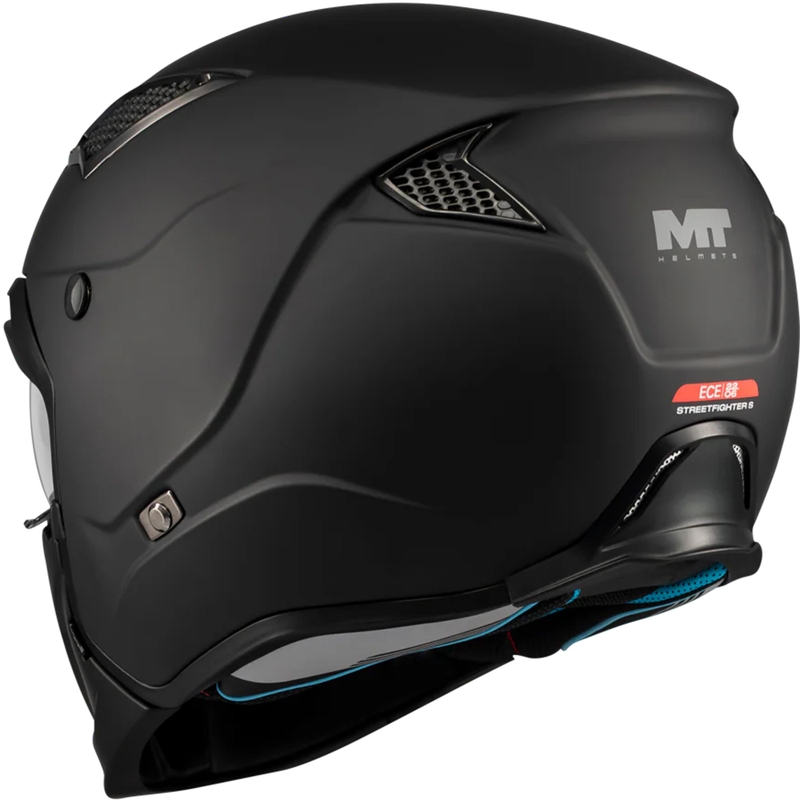 Modulaire motorhelm MT Streetfighter SV S Pure A1 matzwart