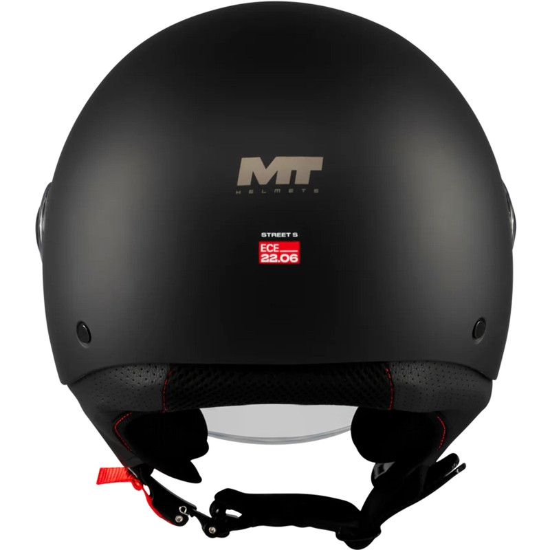 Open motorhelm MT Street S Pure A1 mat zwart