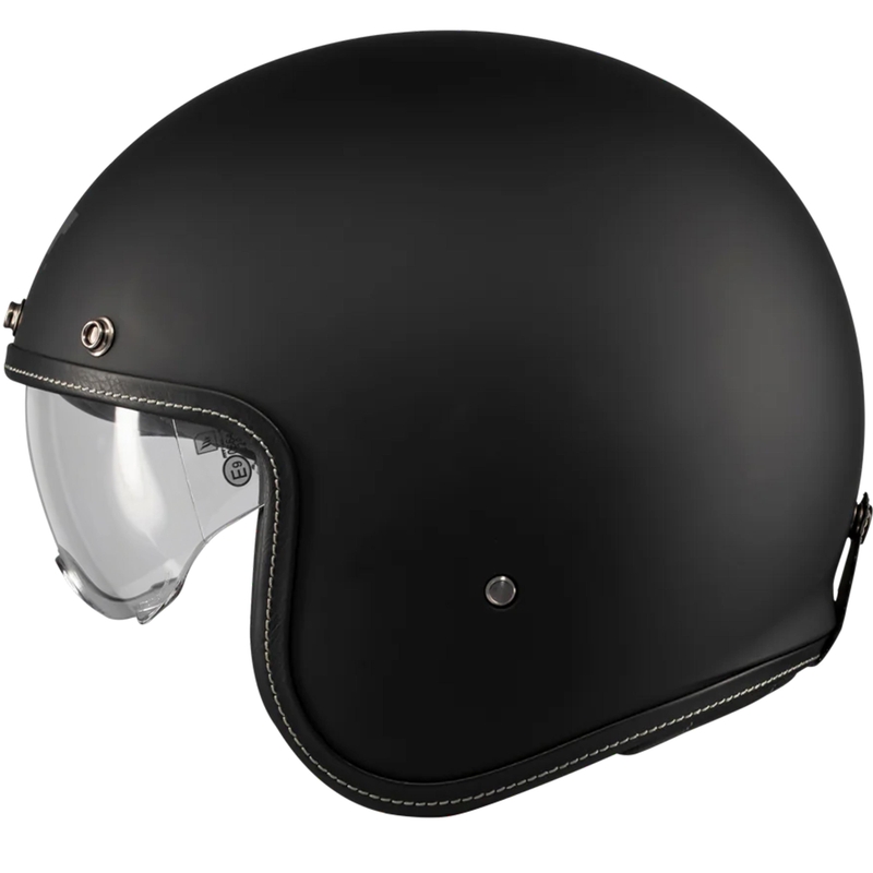 Open motorhelm MT Lemans 2 SV S Pure A1 matzwart