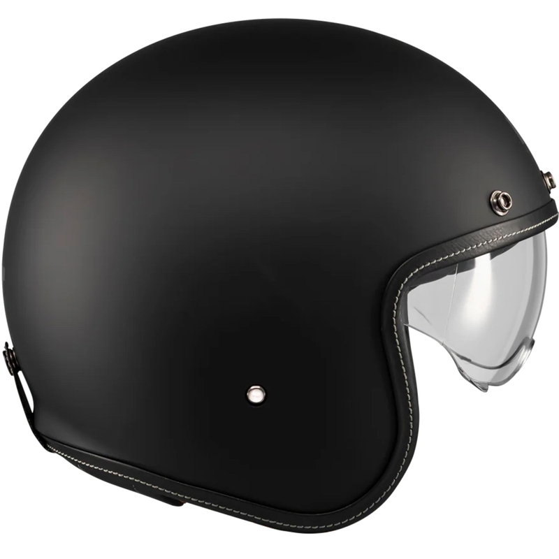 Open motorhelm MT Lemans 2 SV S Pure A1 matzwart